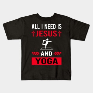 I Need Jesus And Yoga Kids T-Shirt